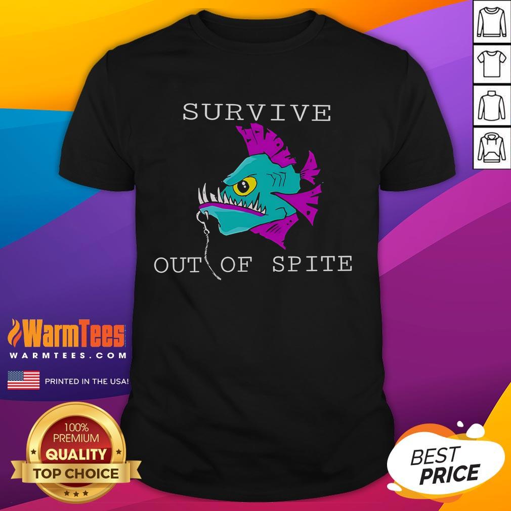 Official Survive Out Of Spite Fish T-Shirt
