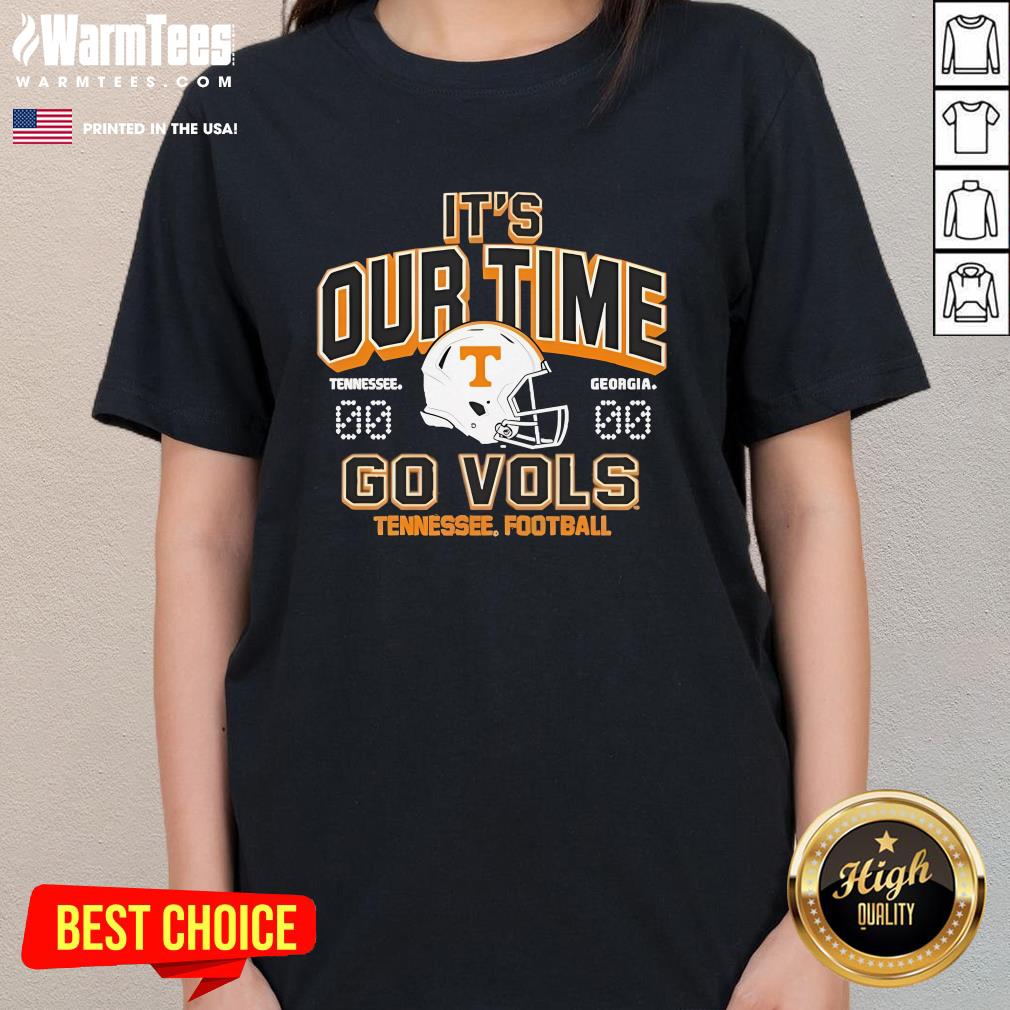 Official Tennessee Volunteers Vs Georgia Bulldogs It's Our Time Football Matchup T-Shirt - Image 2