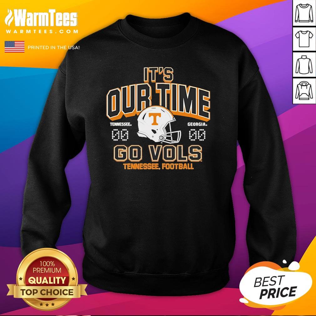 Official Tennessee Volunteers Vs Georgia Bulldogs It's Our Time Football Matchup T-Shirt - Image 4