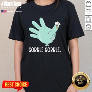Alternative view of Official Thanksgiving Nurse Glove Turkey Nurse Thanksgiving For Nurse T-Shirt