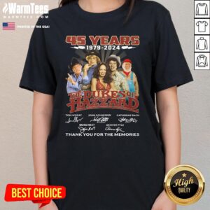 Alternative view of Official The Dukes Of Hazzard 45 Years 1979-2024 Thank You For The Memories T-Shirt