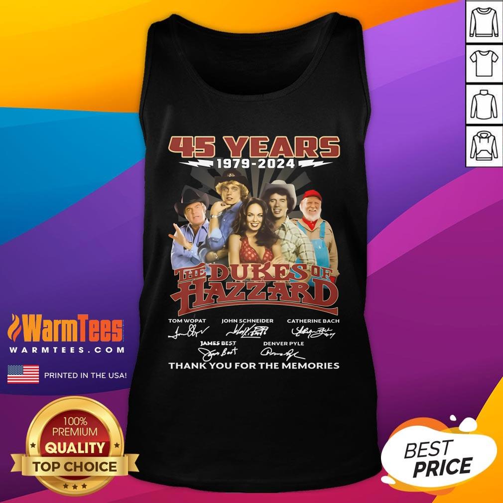 Official The Dukes Of Hazzard 45 Years 1979-2024 Thank You For The Memories T-Shirt - Image 5