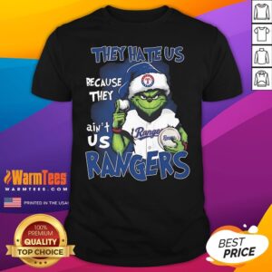 Official The Grinch They Hate Us Because They Ain't Us Texas Rangers T-Shirt