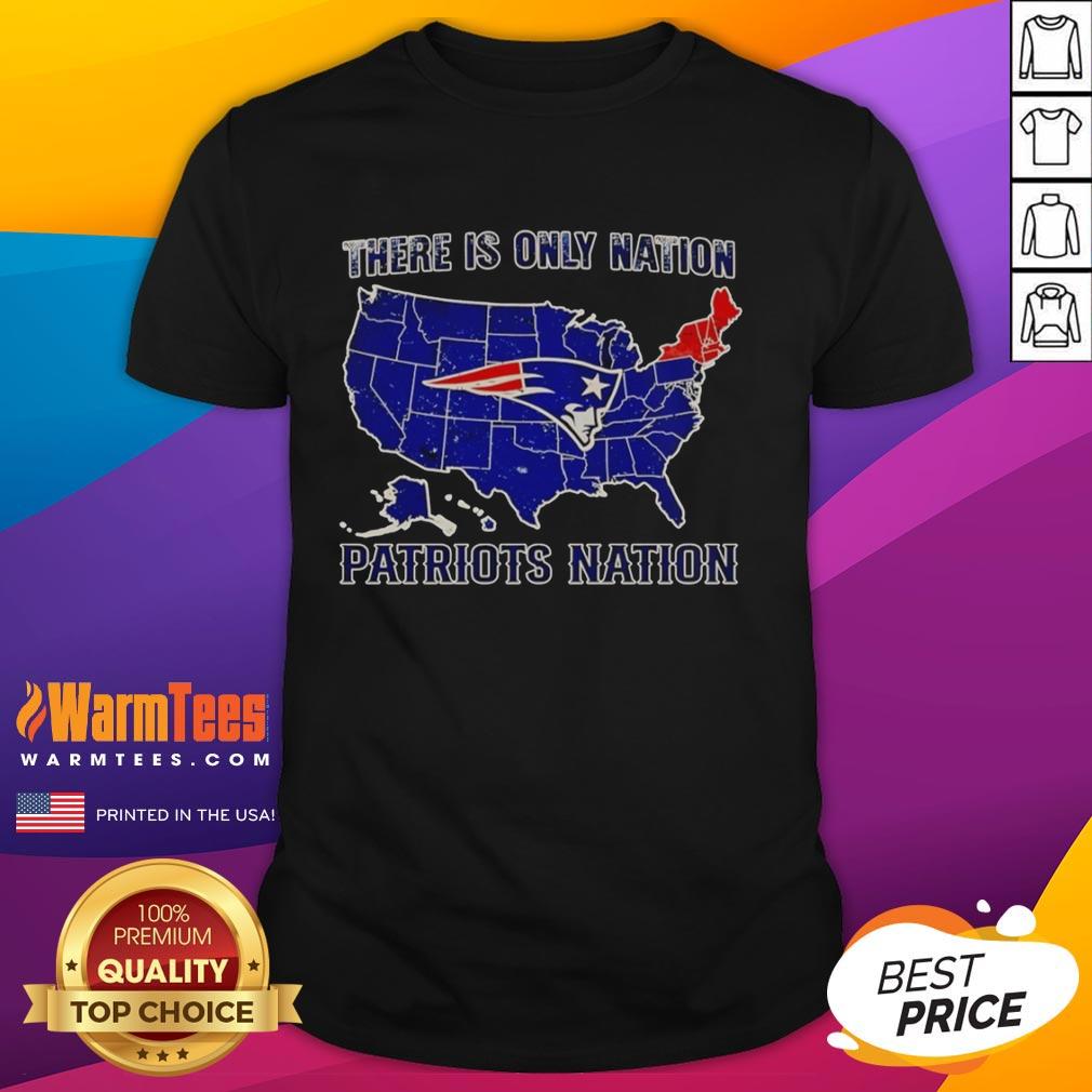 Official There Is Only Nation New England Patriots Nation T-Shirt