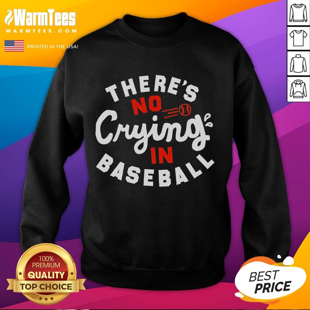 Official There's No Crying In Baseball Shirt - Image 5