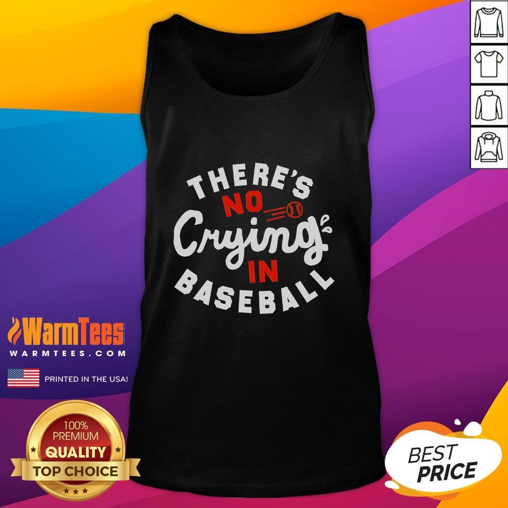 Official There's No Crying In Baseball Shirt - Image 4