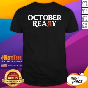 Official Tigers October Ready October Tiger Letter D Ready T-Shirt