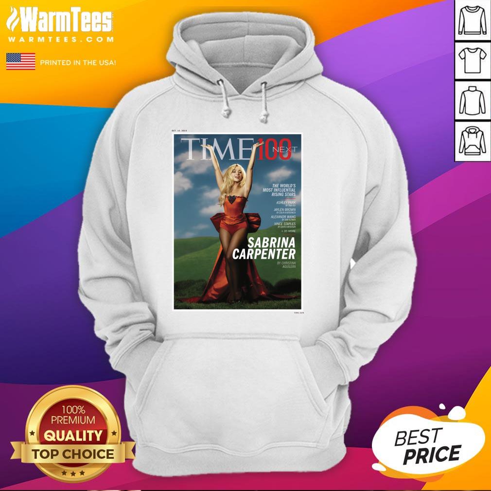 Official Time 100 Next The World's Most Influential Rising Stars Sabrina Carpenter T-Shirt - Image 3