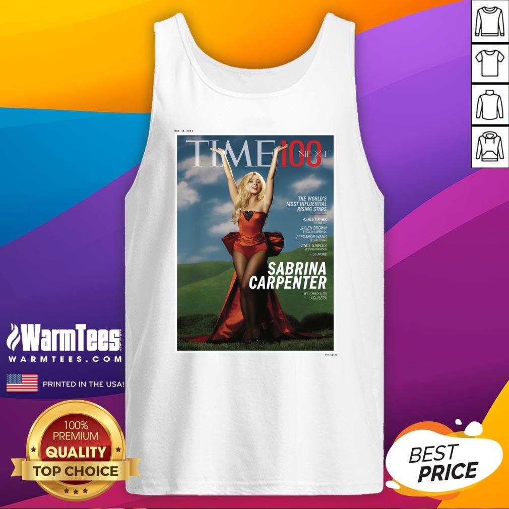 Official Time 100 Next The World's Most Influential Rising Stars Sabrina Carpenter T-Shirt - Image 5
