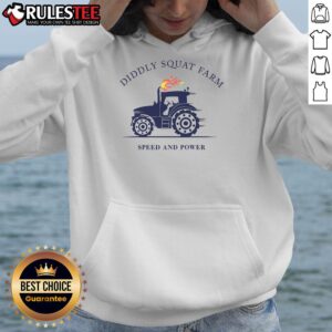 Alternative view of Official Tractor Diddly Squat Farm Speed And Power T-Shirt