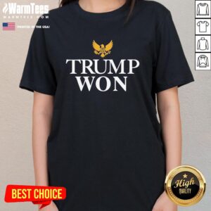 Alternative view of Official Trump Won America Eagle 2024 T-Shirt
