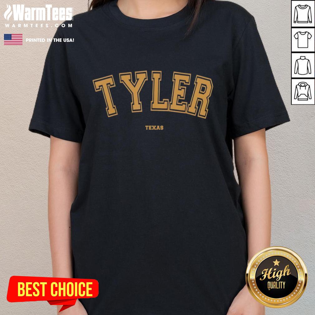 Official Tyler Texas Sports College Style On Tyler T-Shirt - Image 3