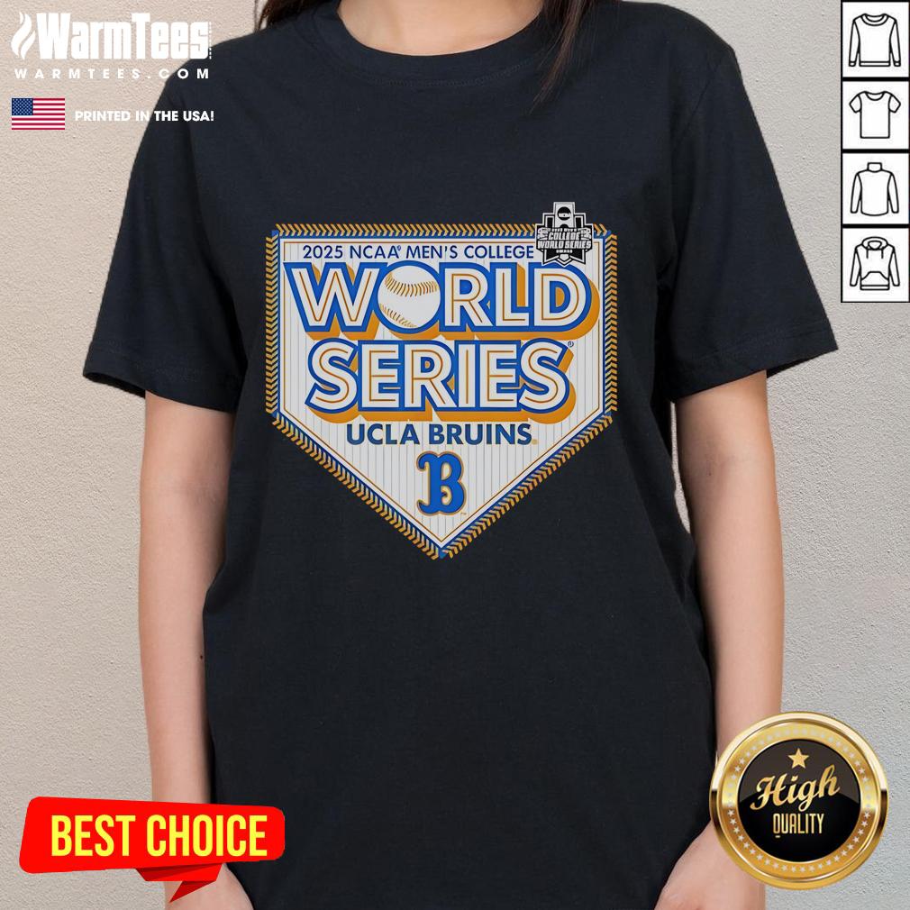 Official UCLA Bruins CWS 2025 Baseball College World Series T-Shirt - Image 3
