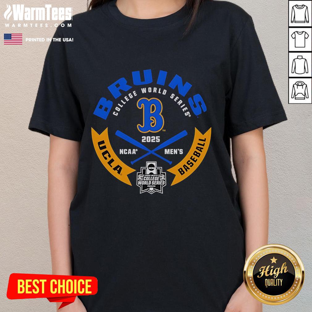 Official UCLA Bruins College World Series 2025 Baseball T-Shirt - Image 3