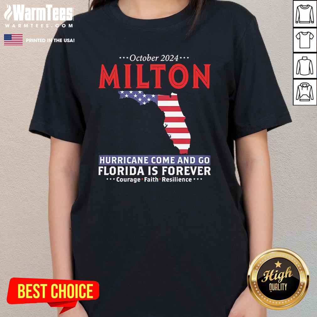 Official United State October 2024 Hurricane Milton Hurricane Survivor T-Shirt - Image 2