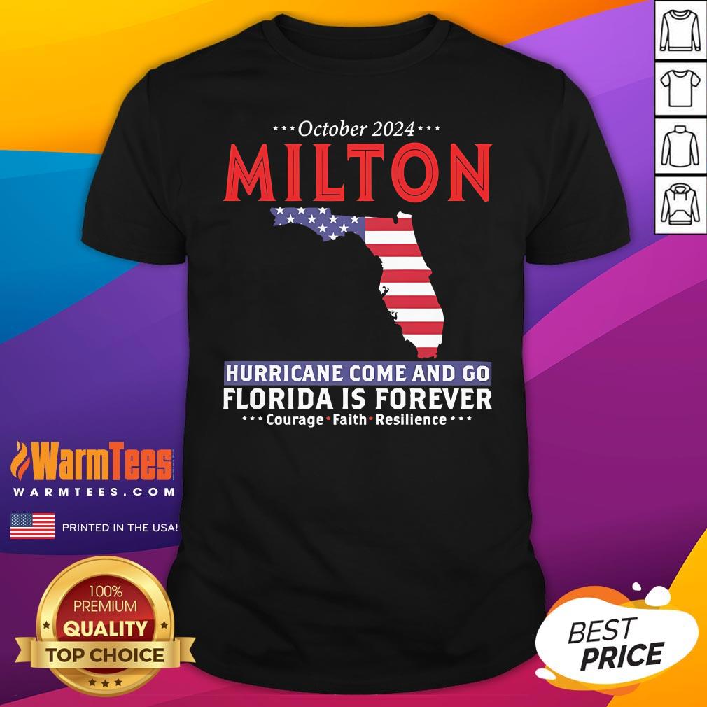 Official United State October 2024 Hurricane Milton Hurricane Survivor T-Shirt