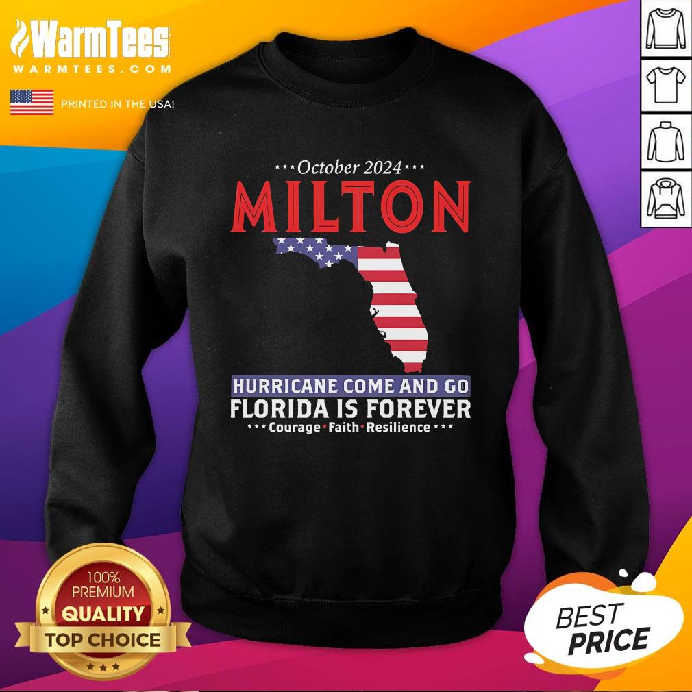 Official United State October 2024 Hurricane Milton Hurricane Survivor T-Shirt - Image 4