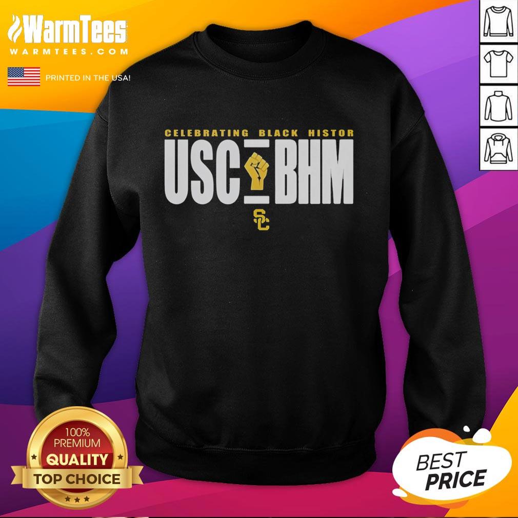 Official Usc Bhm Black History Month Logo T-Shirt - Image 5