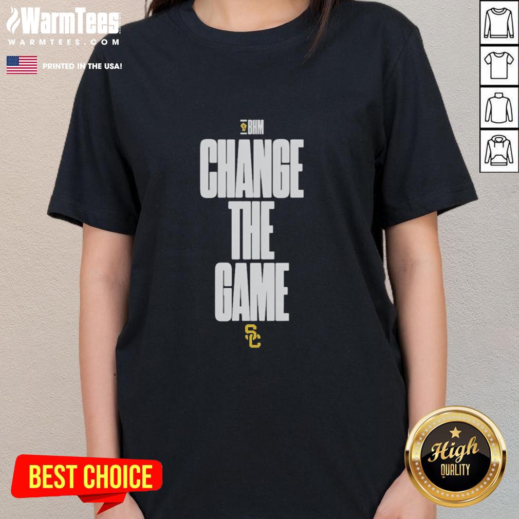 Official Usc Bhm Change The Game Logo T-Shirt - Image 3