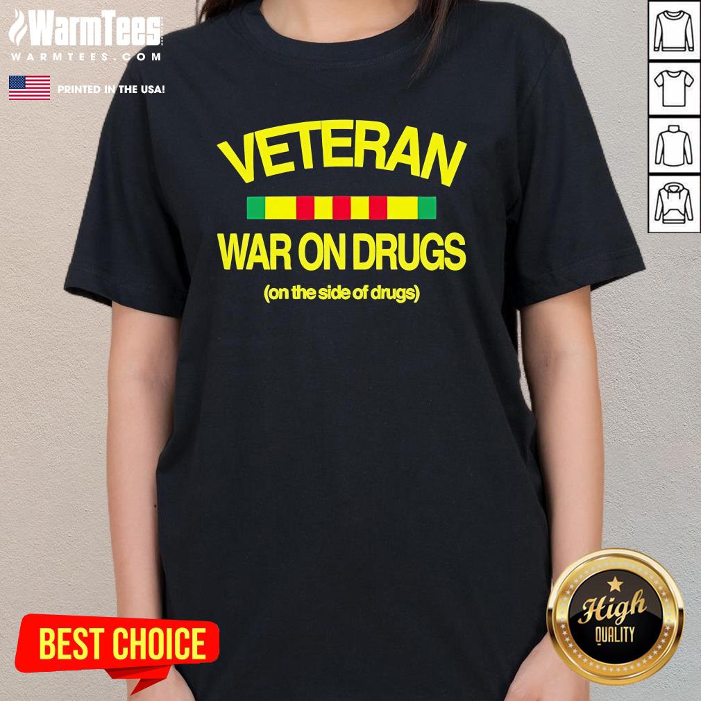 Official Veteran War On Drugs On The Side Of Drugs T-Shirt