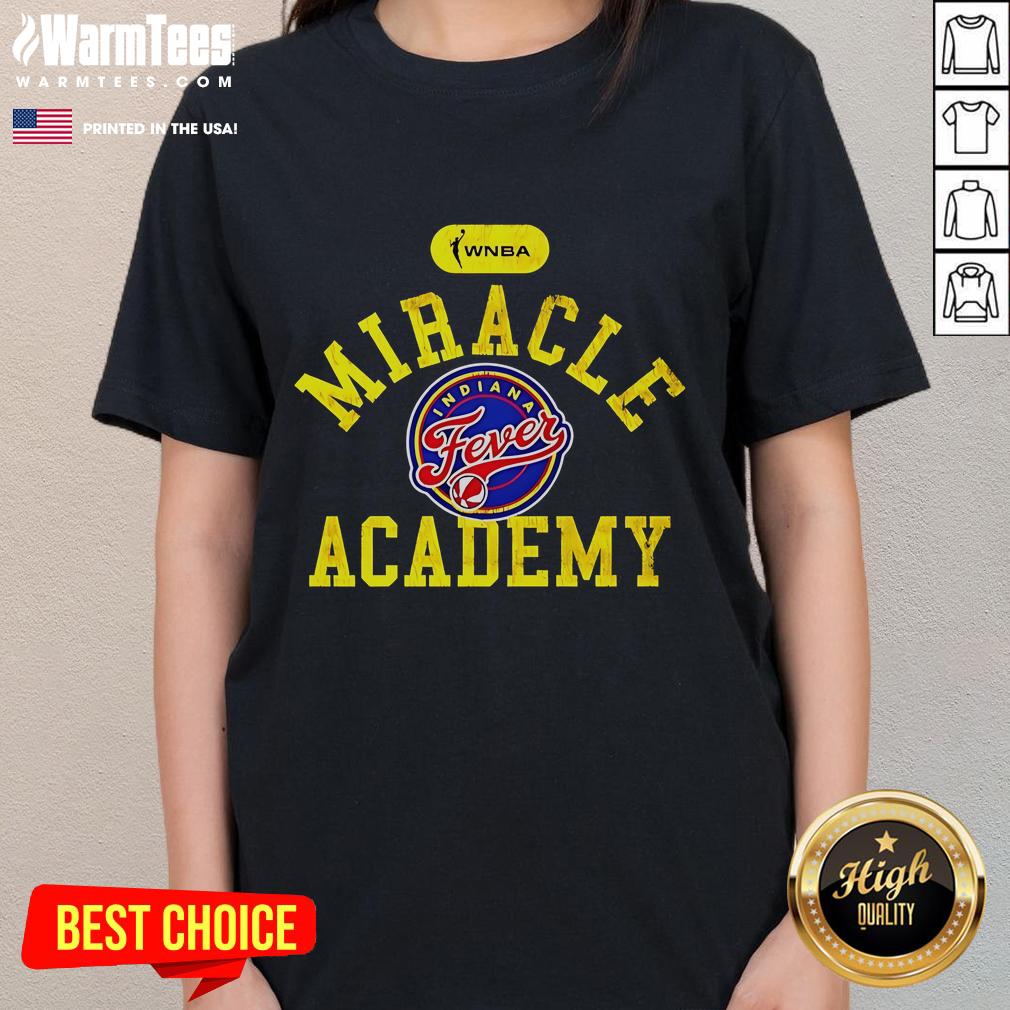Official WNBA Miracle Academy Indiana Fever Logo T-Shirt - Image 3
