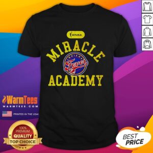 Official WNBA Miracle Academy Indiana Fever Logo T-Shirt