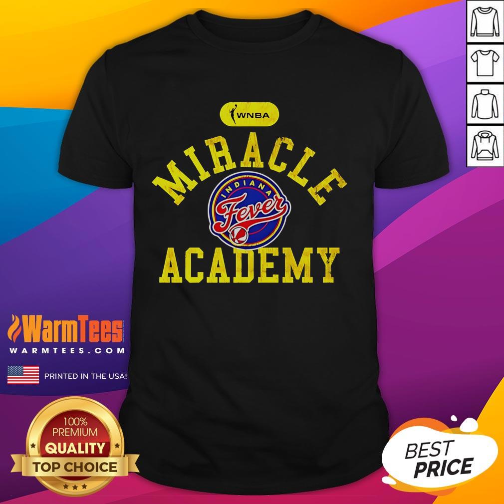 Official WNBA Miracle Academy Indiana Fever Logo T-Shirt