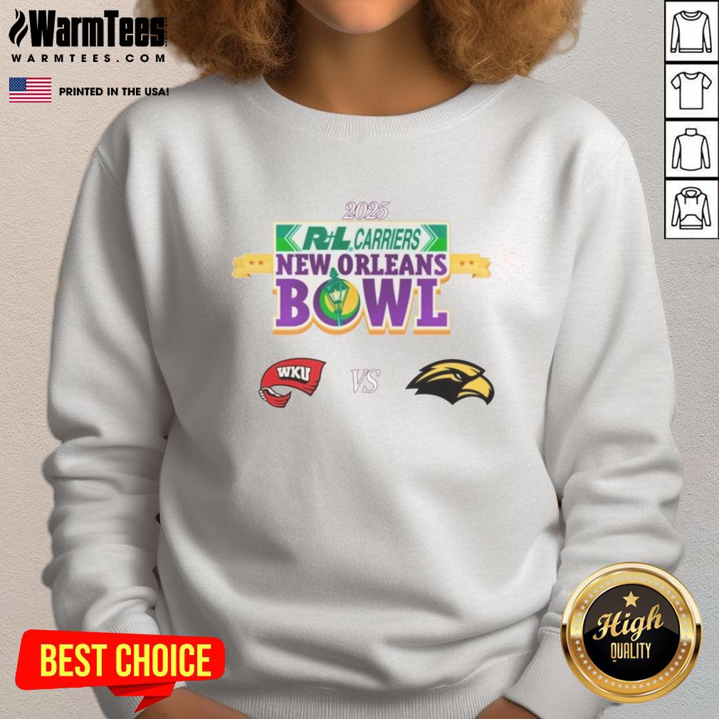 Official Western Kentucky Hilltoppers Vs Southern Miss Golden Eagles 2025 New Orleans Bowl T-Shirt - Image 5