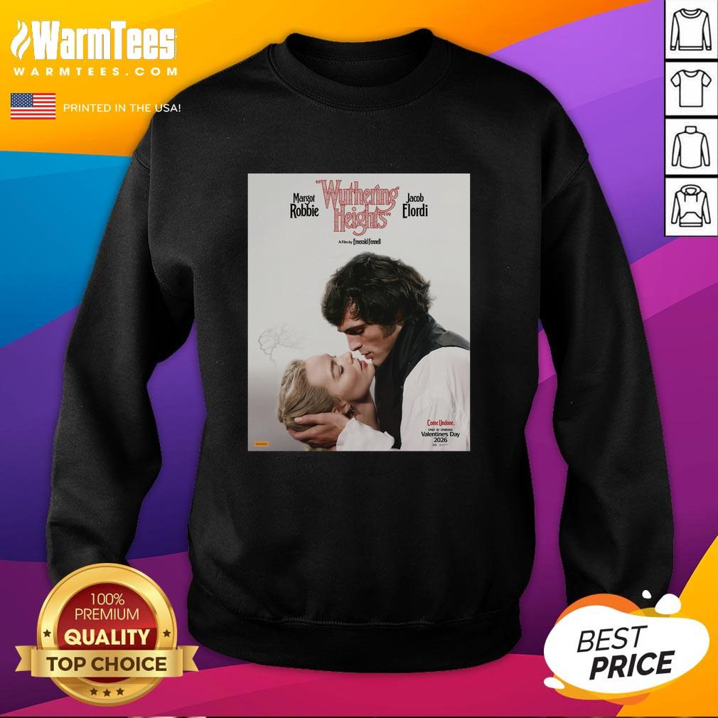Official Wuthering Heights Movie Margot Robbie And Jacob Elordi Graphic T-Shirt - Image 5