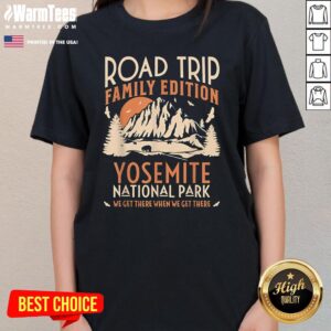 Alternative view of Official Yosemite US National Park Family Road Trip Vacation T-Shirt