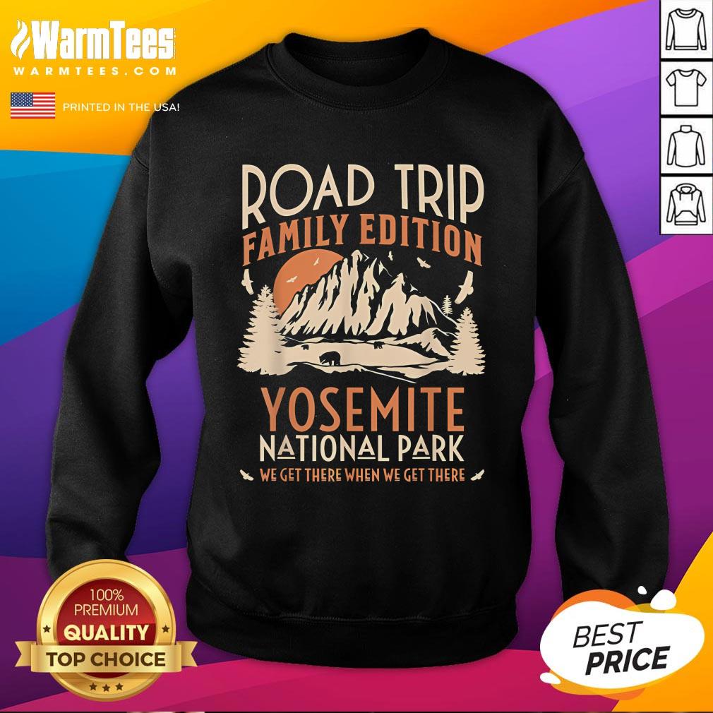 Official Yosemite US National Park Family Road Trip Vacation T-Shirt - Image 4