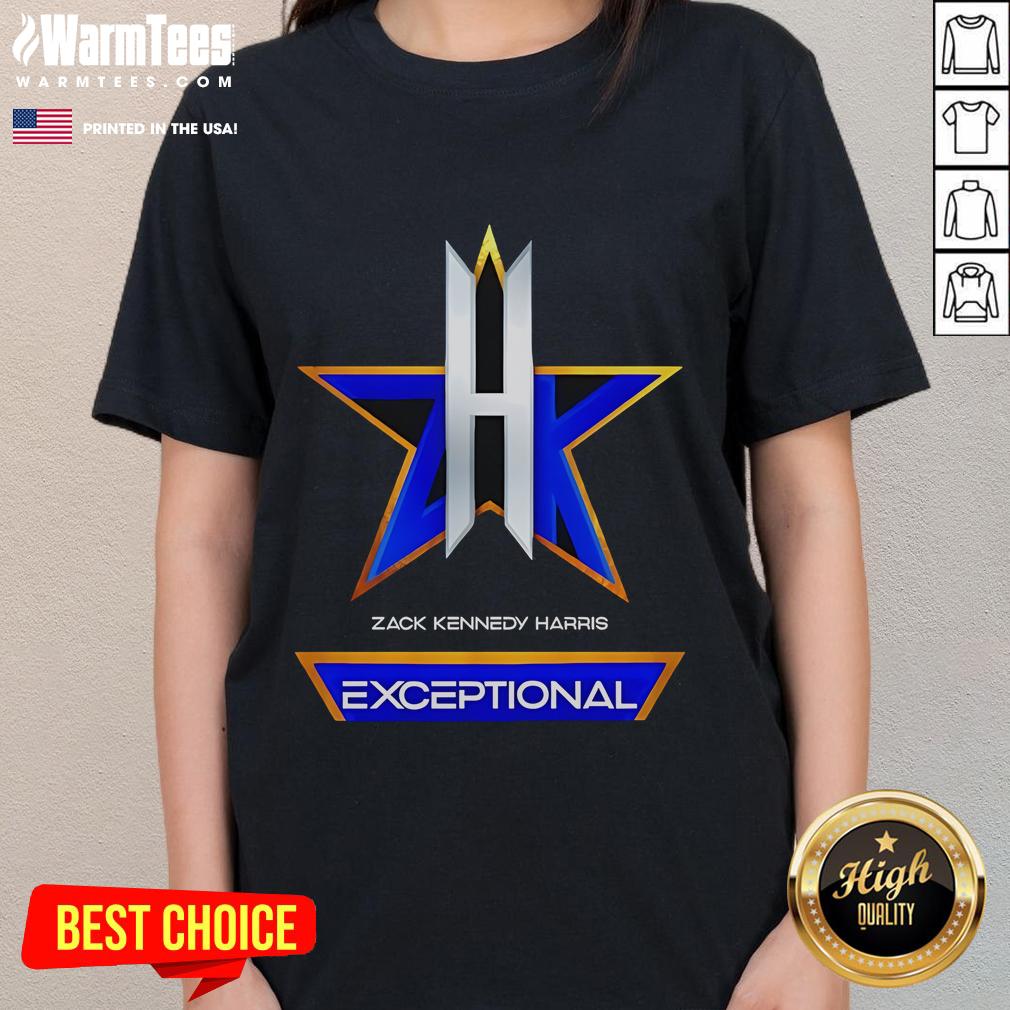 Official Zack Kennedy Harris Professional Wrestler Exceptional Logo T-Shirt - Image 3