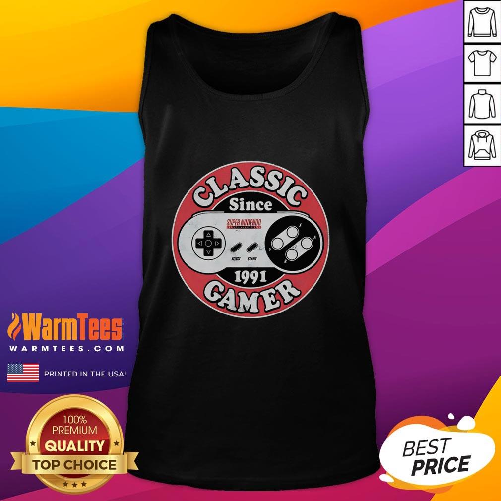 Original Classic Gamer Since 1991 Super Nintendo T-Shirt - Image 4