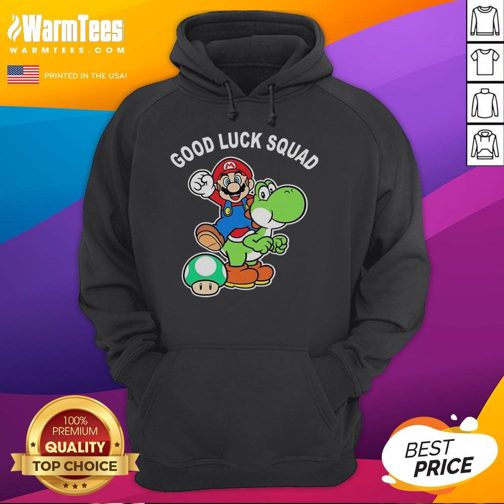 Original Good Luck Squad Super Mario Bros T-Shirt - Image 2