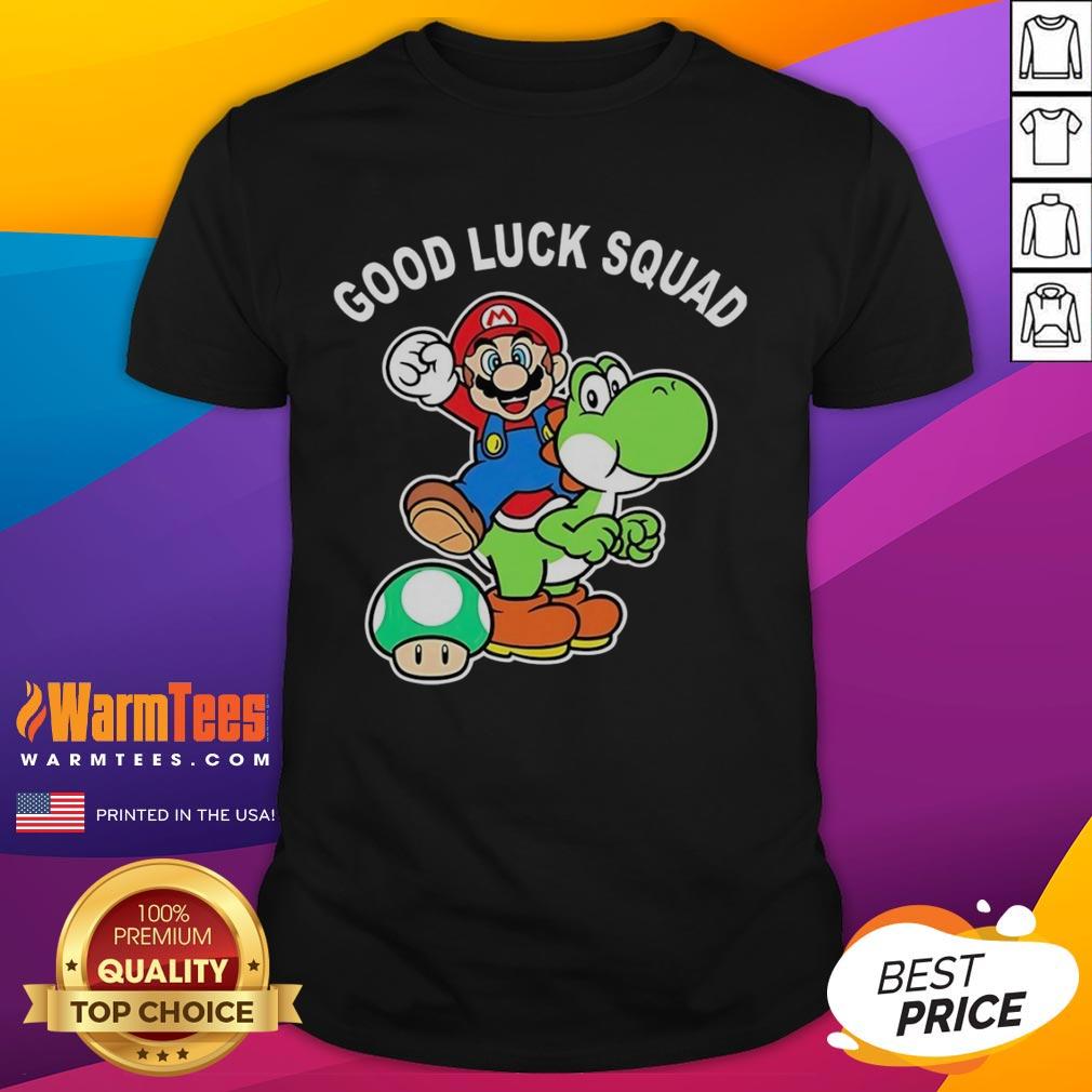 Original Good Luck Squad Super Mario Bros T-Shirt