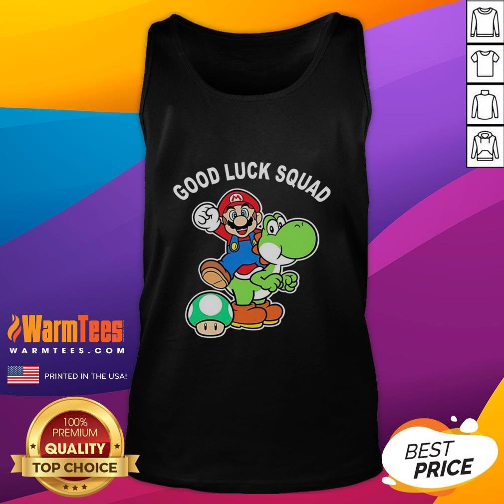 Original Good Luck Squad Super Mario Bros T-Shirt - Image 4