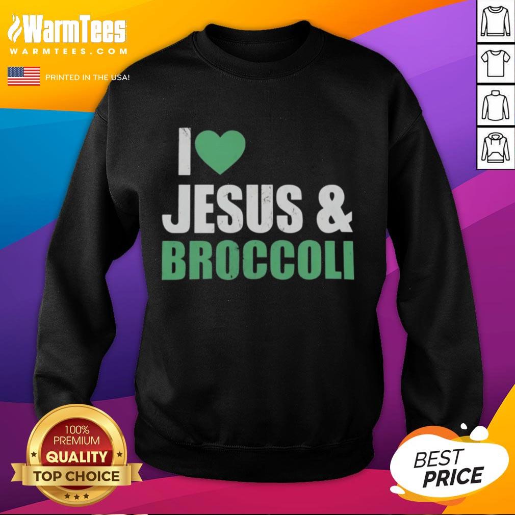 Original I Love Jesus And Broccoli T-Shirt - Image 5