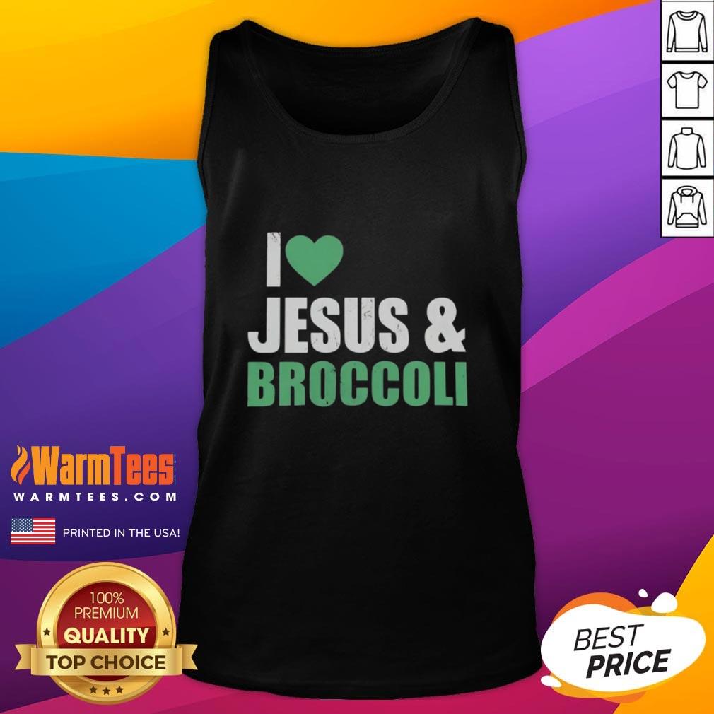 Original I Love Jesus And Broccoli T-Shirt - Image 4