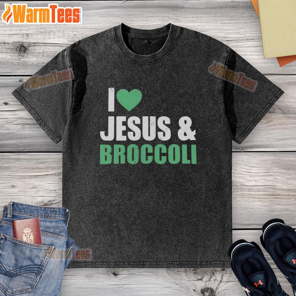 Original I Love Jesus And Broccoli T-Shirt - Image 6