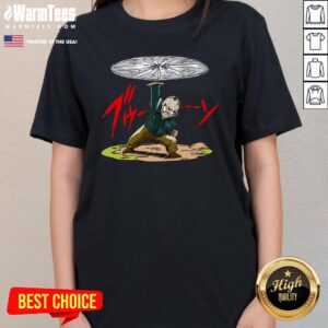 Alternative view of Original Machete Disk Jason Dragon Ball Halloween T-Shirt