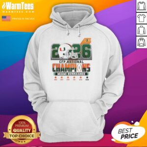 Alternative view of Original Miami Hurricanes CFP National Champions 2026 T-Shirt