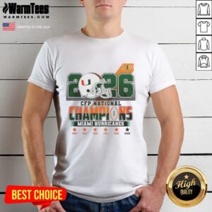 Original Miami Hurricanes CFP National Champions 2026 T-Shirt