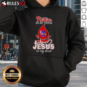 Alternative view of Original Phillies In My Veins Jesus In My Heart T-Shirt