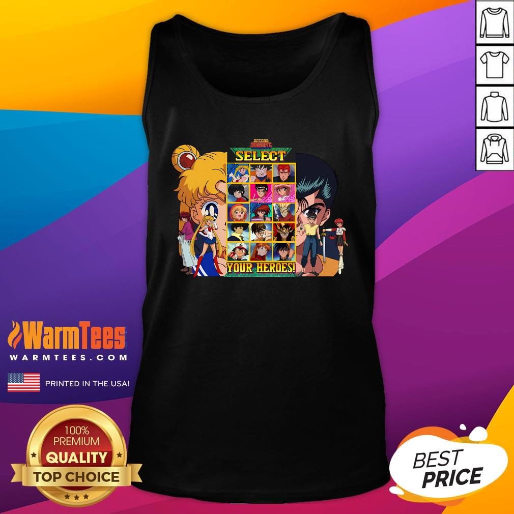 Original Select Your 90s Heroes Anime T-Shirt - Image 5