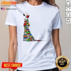 Alternative view of Original Snoopy All Booked Up T-Shirt