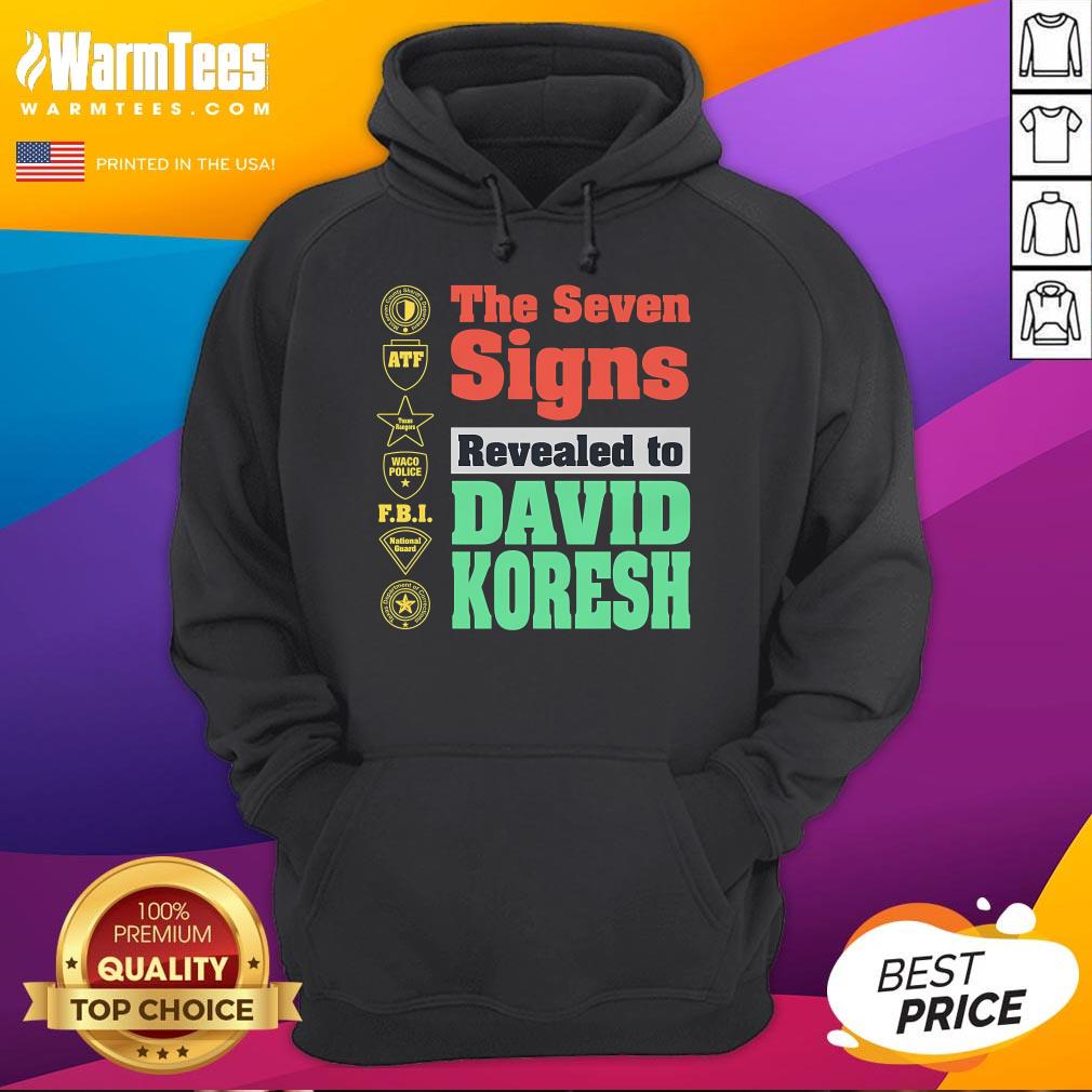 Original The Seven Signs Revealed To David Koresh T-Shirt - Image 3