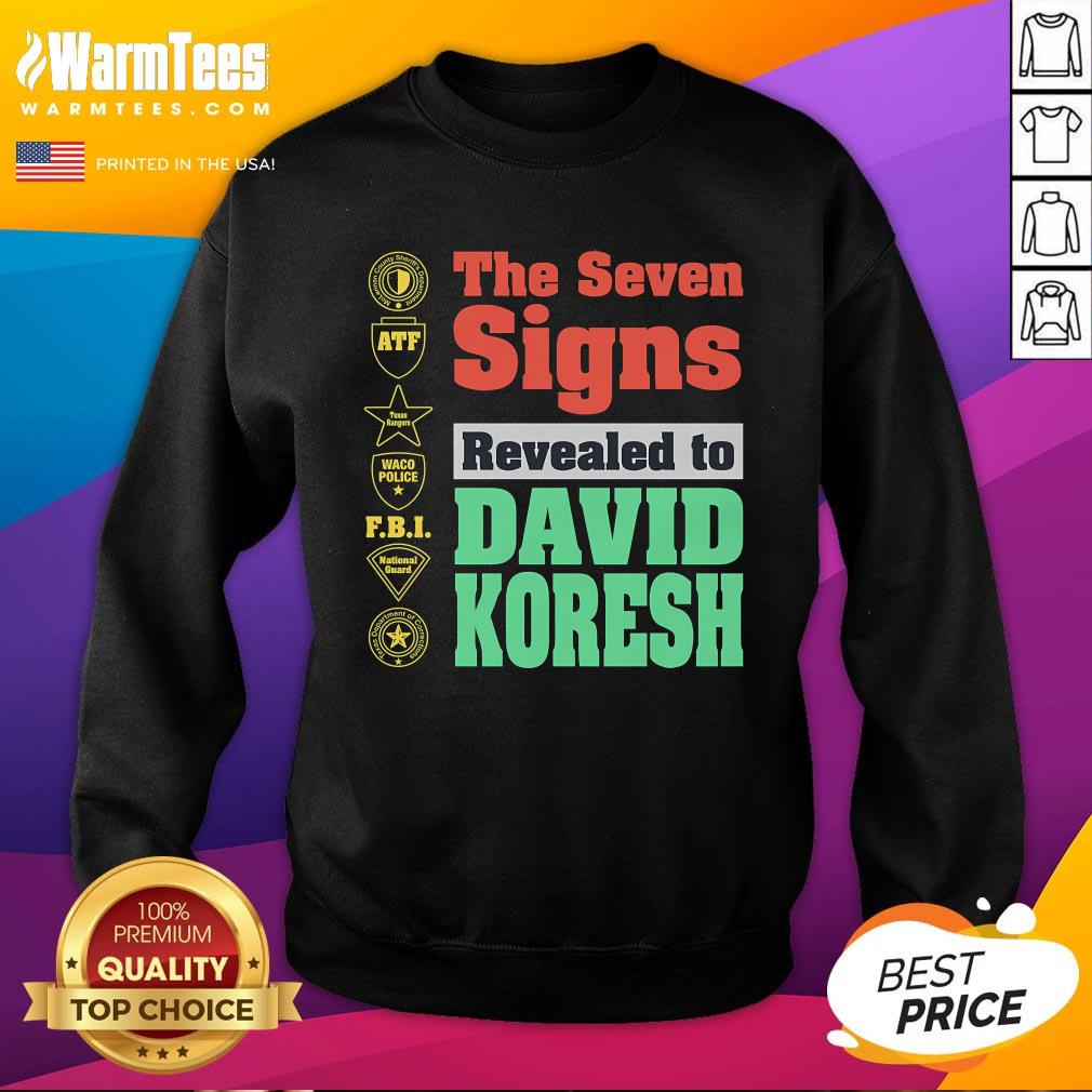 Original The Seven Signs Revealed To David Koresh T-Shirt - Image 4