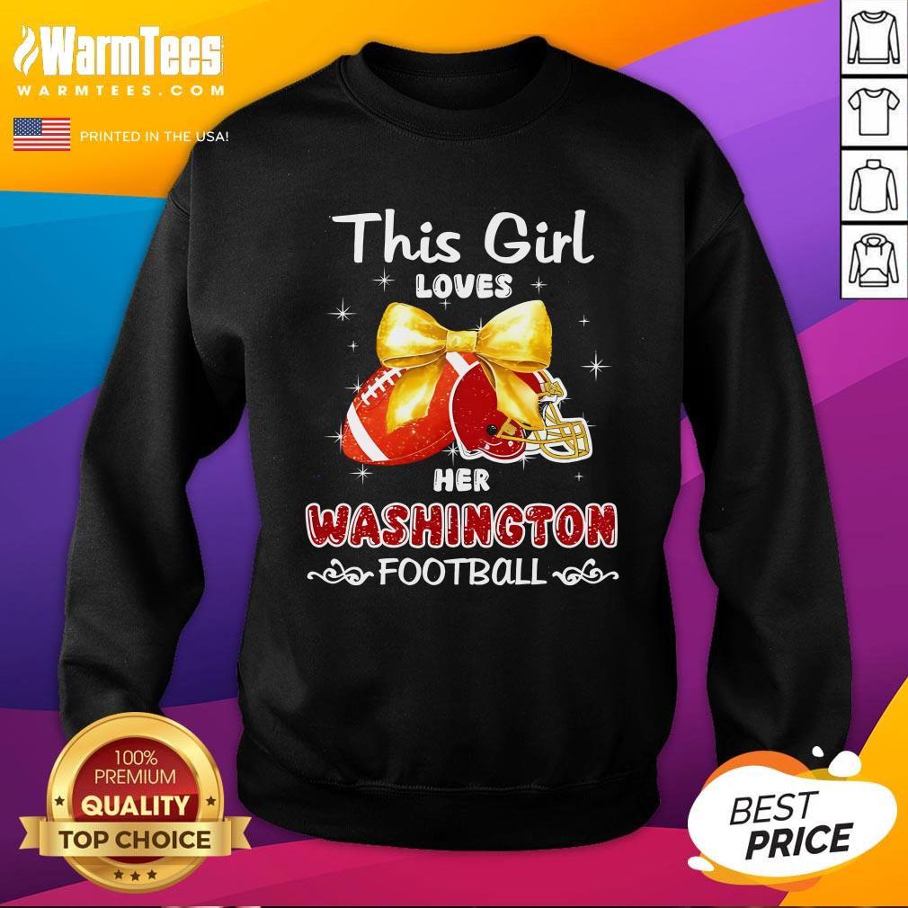 Original This Girl Loves Her Washington Commanders Football T-Shirt - Image 4