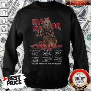 Alternative view of Perfect Iron Maiden 45th Anniversary 1985 2020 Thank You For The Memories Signatures Halloween Shirt