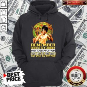 Alternative view of Pretty Bruce Lee Remember Success Is A Journey Not A Destination Have Faith In Your Ability You Will Do Ju Shirt